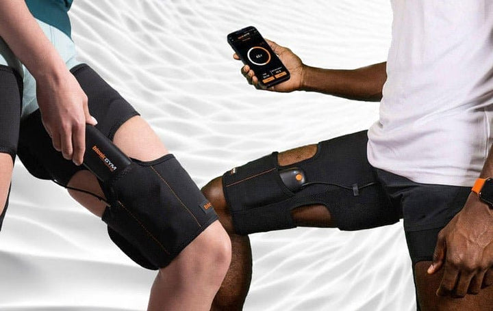 Exercise On Autopilot With BionicGym - BionicGym. A close up of a male and female leg using BionicGym.